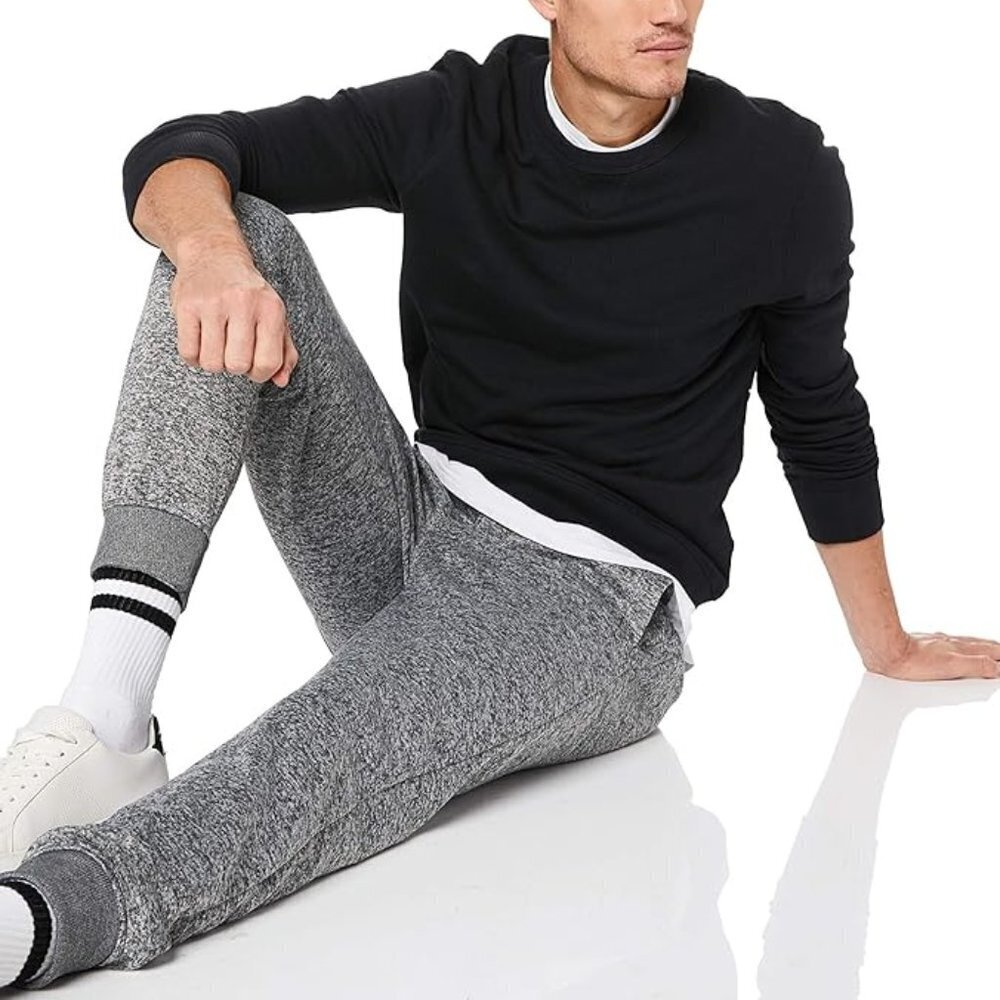 SOUTHPOLE Mens SzL Basic Fleece Marled Jogger Pant